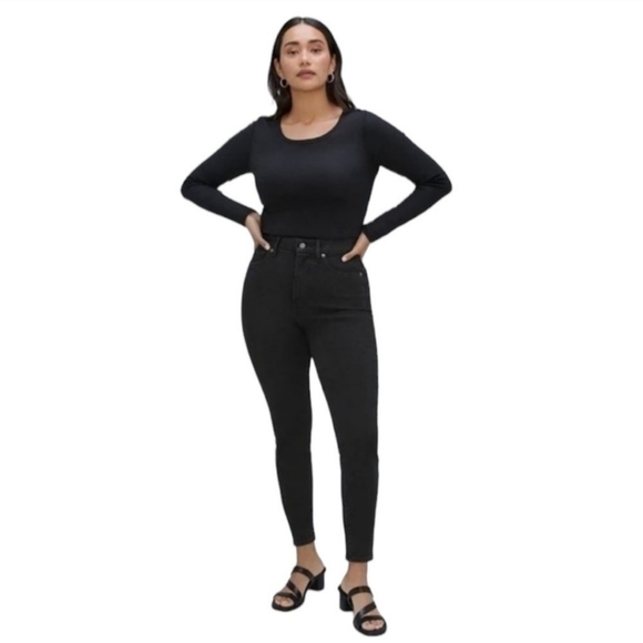 Everlane Denim - EVERLANE HIGH RISE BLACK JEANS